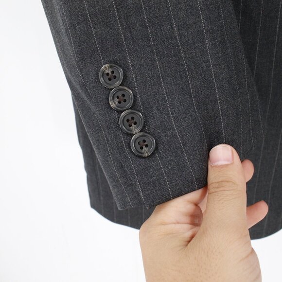 Lauren ralph Lauren sport coat Mens 42 two button striped single breasted wool - Picture 3 of 12